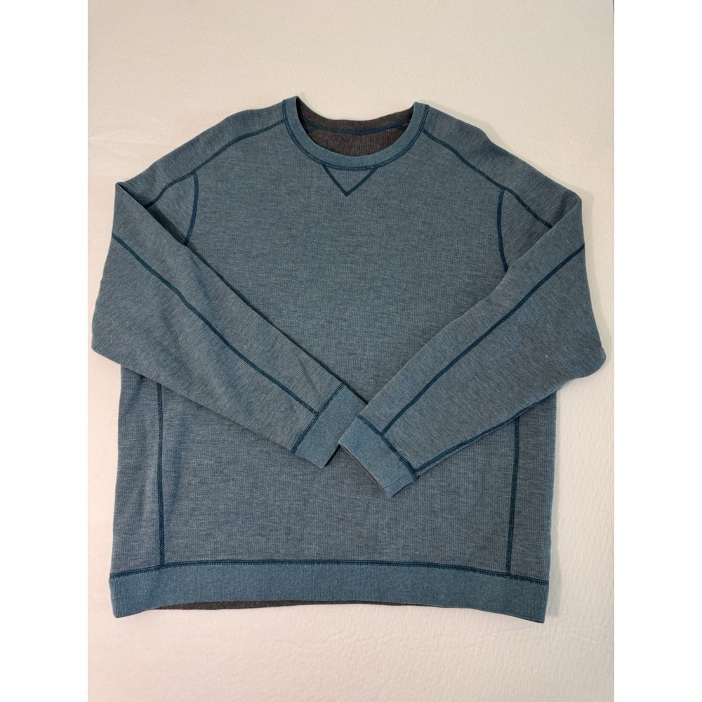 Tommy Bahama Tobago Bay Crewneck Sweatshirt Blue Mens 2XL